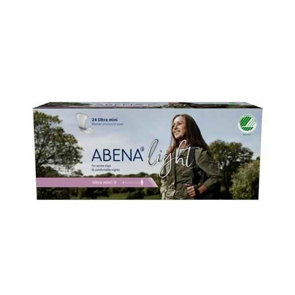 Abena Light Ultra Mini bladder control pad, 24-count package