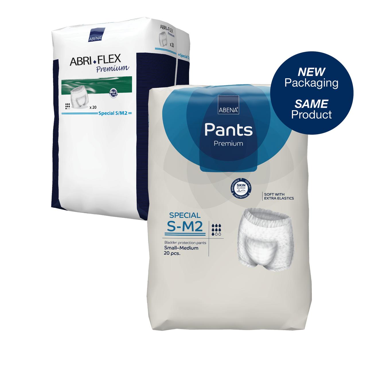 Absorbent pull-on pants, Special S-M2, white; small-medium, 20 pcs