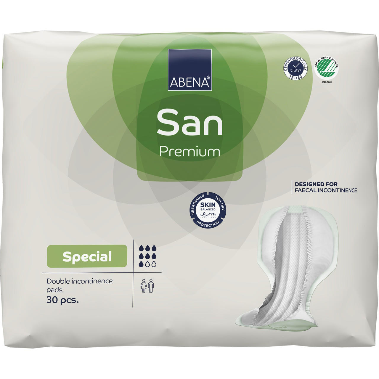 Abena San Premium Special double incontinence pads, 30 pcs pack