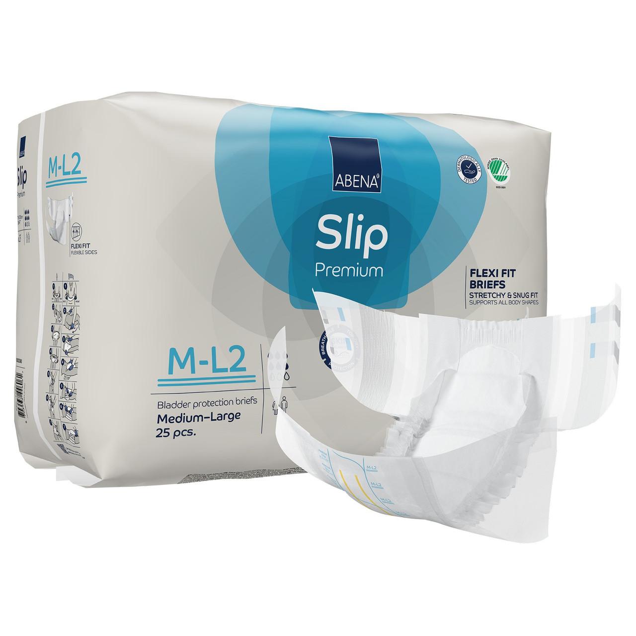 Abena Slip Premium Flexi Fit briefs M-L2, bladder protection, 25-pack