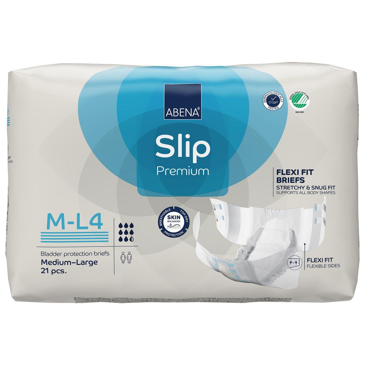 Level 4 Flexi Fit briefs pack, M-L4 size, 21 pcs, white, snug stretchy fit