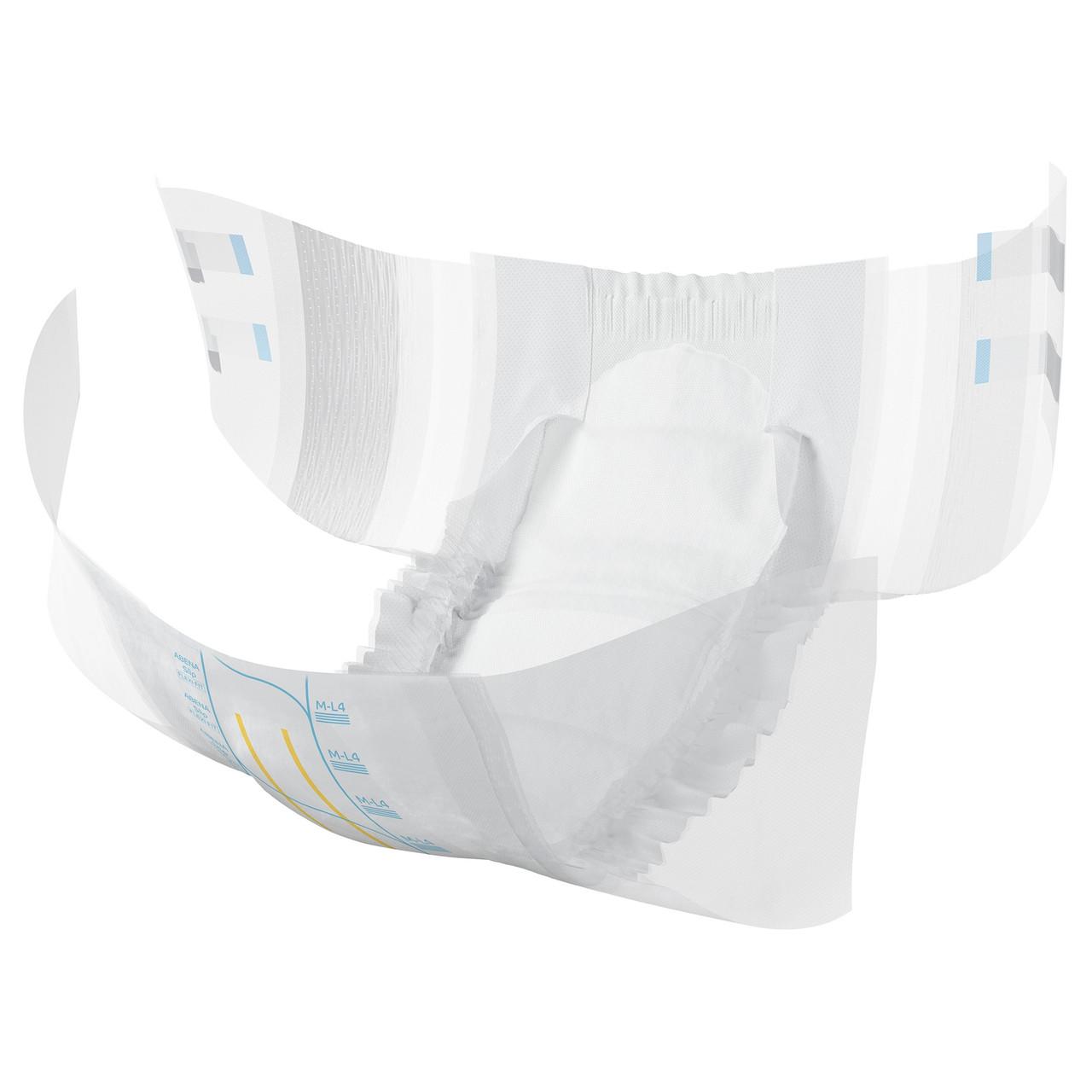 White Level 4 Flexi Fit briefs, M-L size, folded view, disposable absorbent underwear