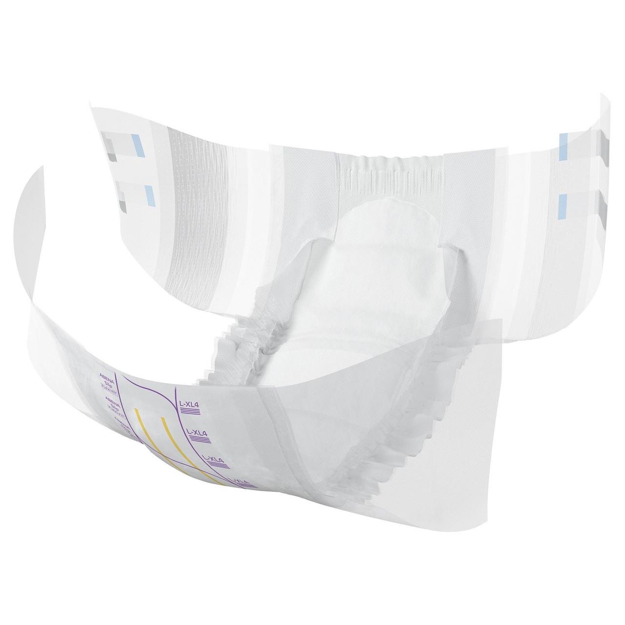 White Level 4 Flexi Fit briefs, L-XL size, folded view, absorbent underwear