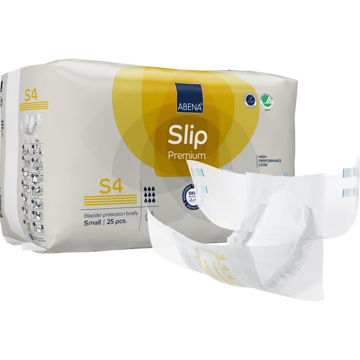 Level 4 adult slip diapers, S4 size, bladder protection briefs (25 pcs)