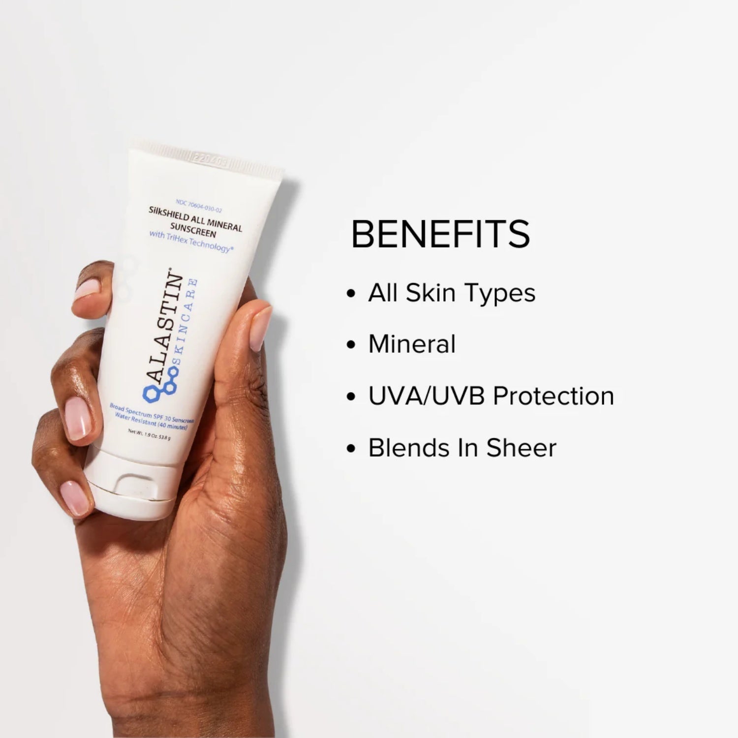 Alastin Skincare SilkSHIELD All Mineral Sunscreen SPF 30 1.9 Oz Nava Beauty