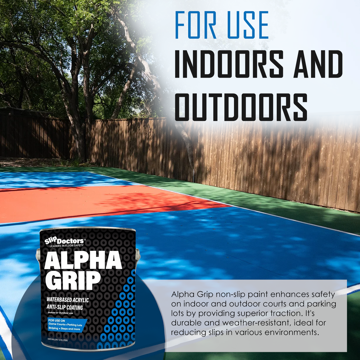Alpha Grip Non-Slip Stripe and Athletic Court Paint SlipDoctors