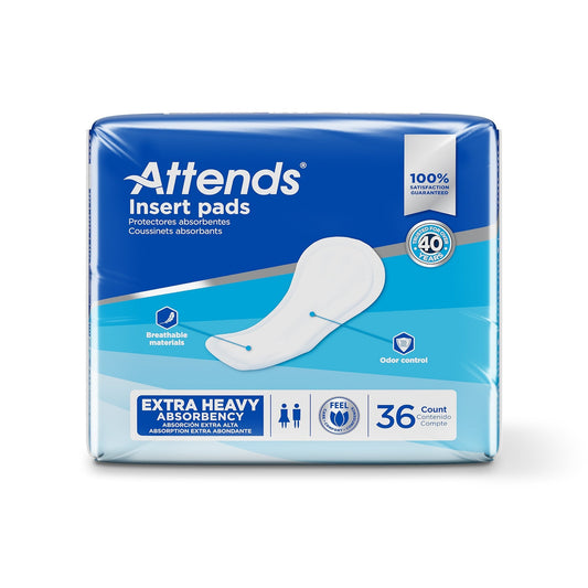 Attends extra heavy insert pads, 36-count pack, odor control