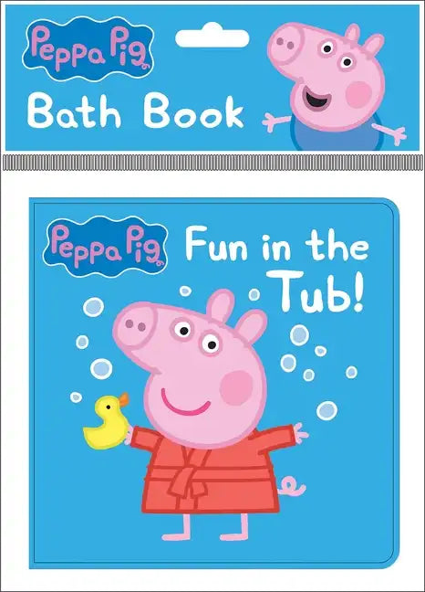 Bath book cover featuring Peppa Pig in a tub with bubbles