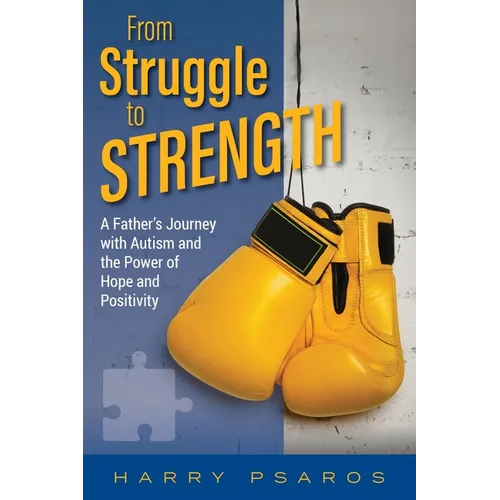 Paperback book with blue cover, yellow title, and boxing glove-and-puzzle graphic