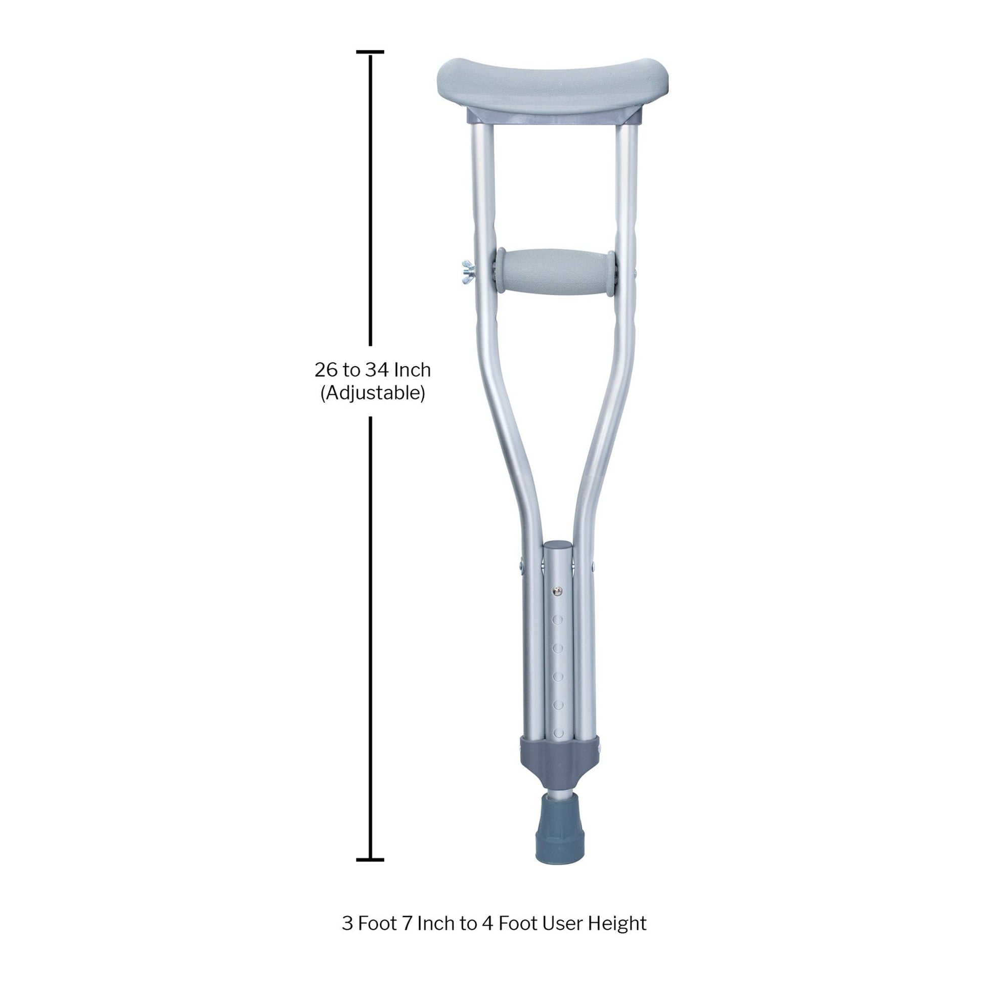 McKesson Underarm Crutches for Children 3'7" to 4' 146-10427 Medsitis