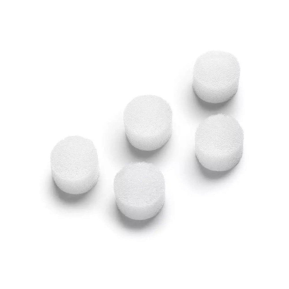 Nebulizer compressor filter pads, pack of 5—white foam discs