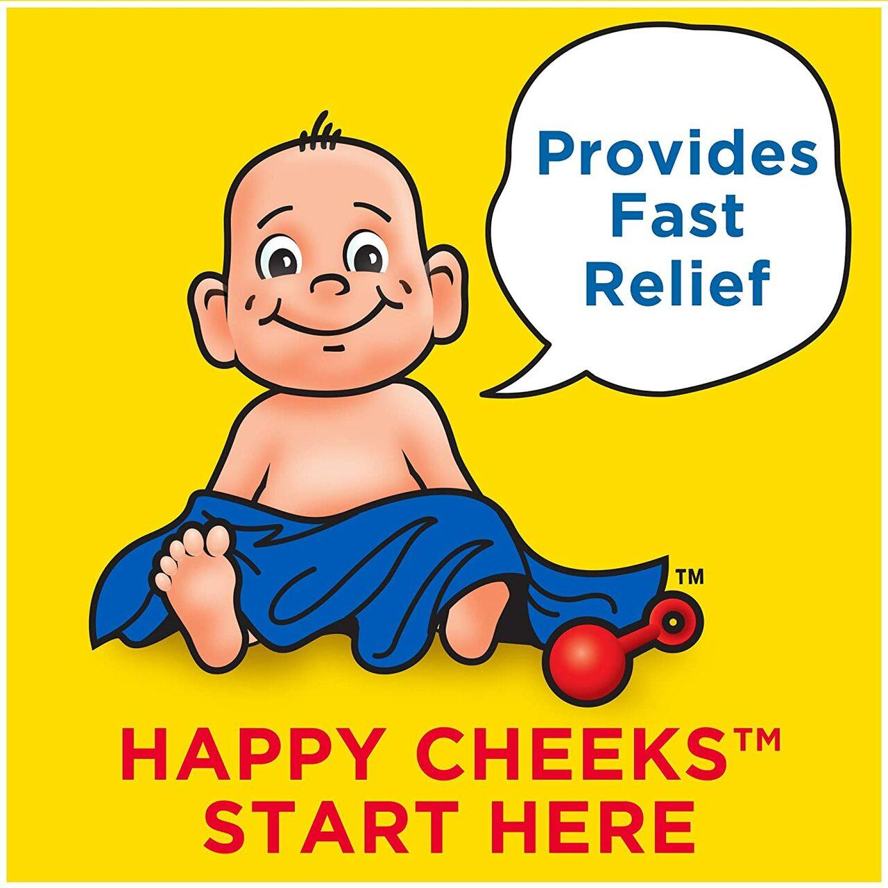 Original Boudreaux's Butt Paste label with cartoon baby and Provides Fast Relief bubble