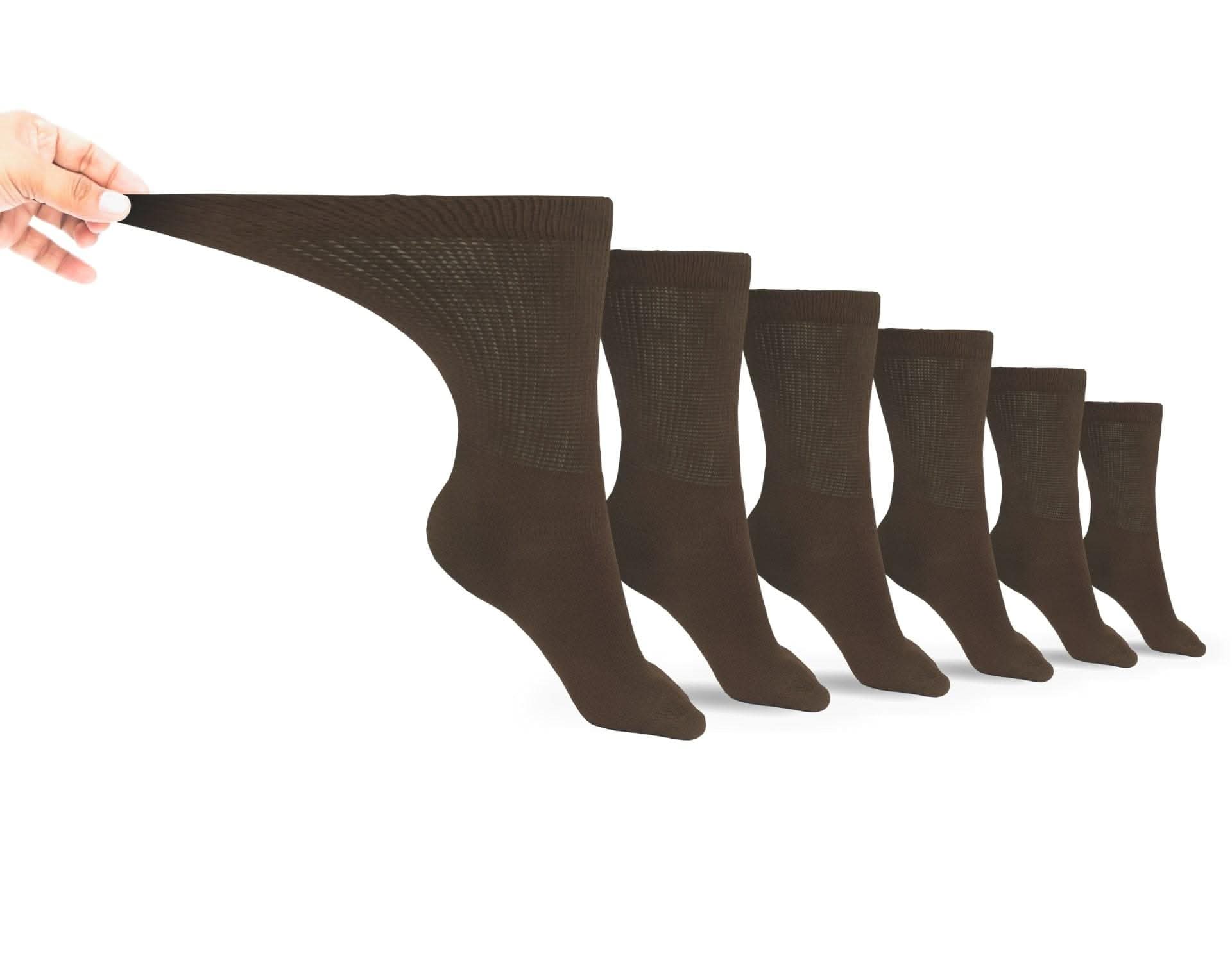 Men's Cotton Diabetic Crew Socks (6 Pair) DSC