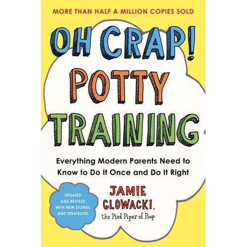 Potty training paperback book with yellow cover and colorful “Oh Crap!” title text