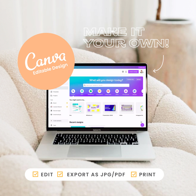 ADHD Cleaning Planner | 50 Pages Printable and Editable in Canva CYDesignStudio