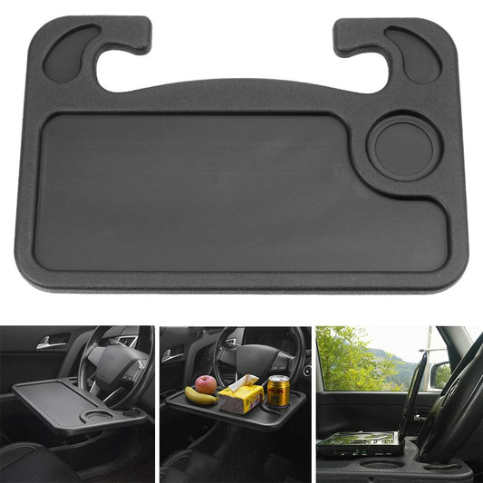 Car Table Steering Wheel Eat Work Cart Drink Food Coffee Goods Auto Steering Wheel Desk Holder Tray Car Laptop Computer Desk Mount Stand Seat Table Back Seat Headrest Tray for Eating Food Drink Writing Laptop Steering Wheel Tray