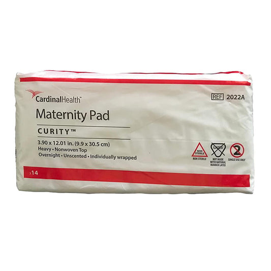 Heavy maternity pad, Curity, individually wrapped; 14-count pack
