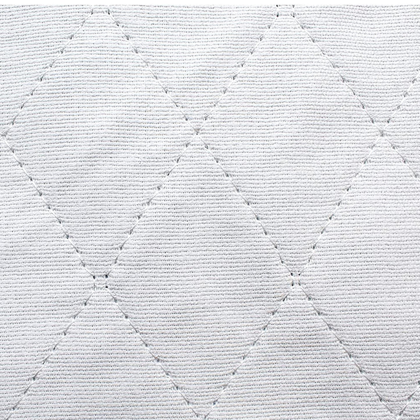 White underpad top fabric with quilted diamond pattern texture