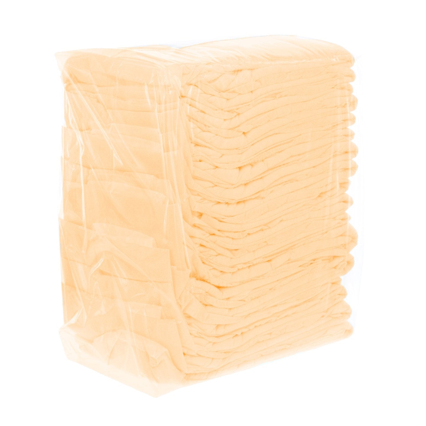 Pack of heavy absorbency adult briefs, pale beige disposable underwear stack