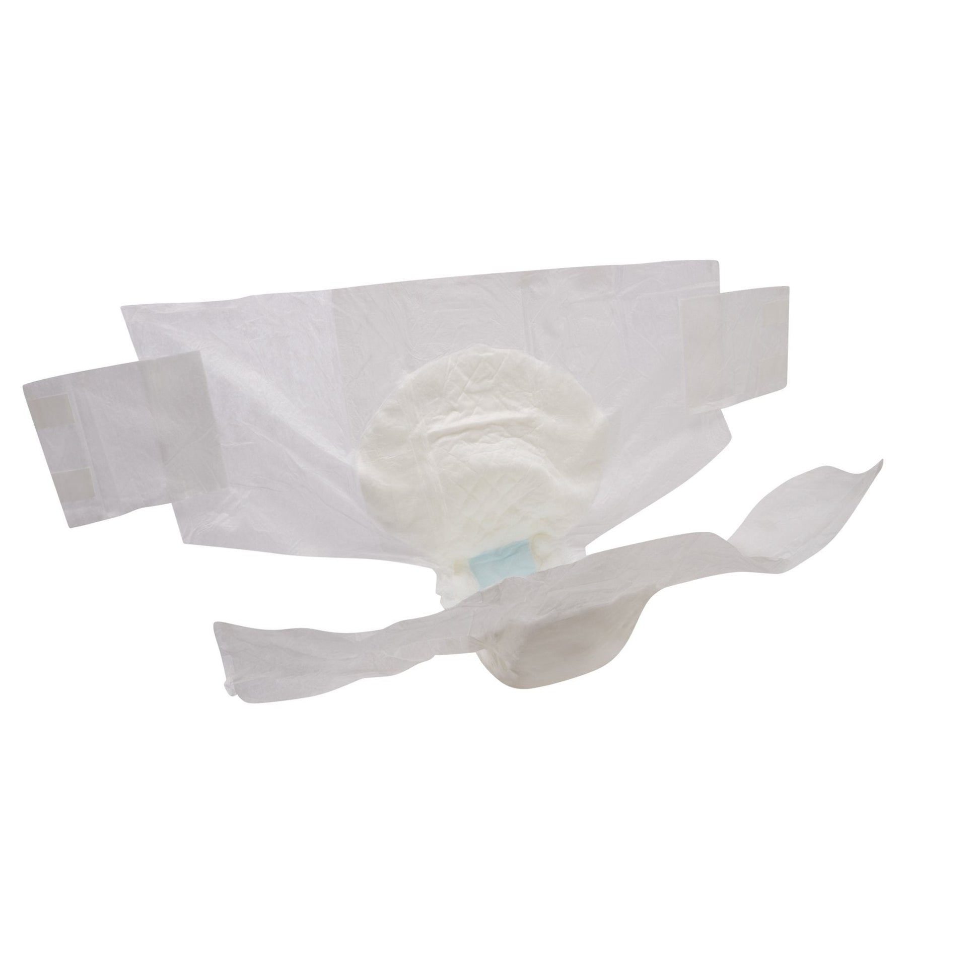Quilted adult briefs, white, absorbent underwear with side openings
