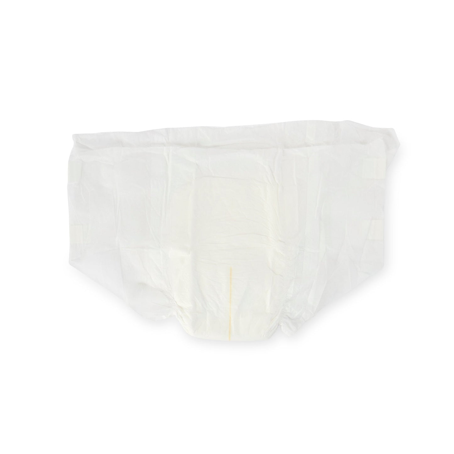 Quilted adult briefs, white, disposable protective underwear