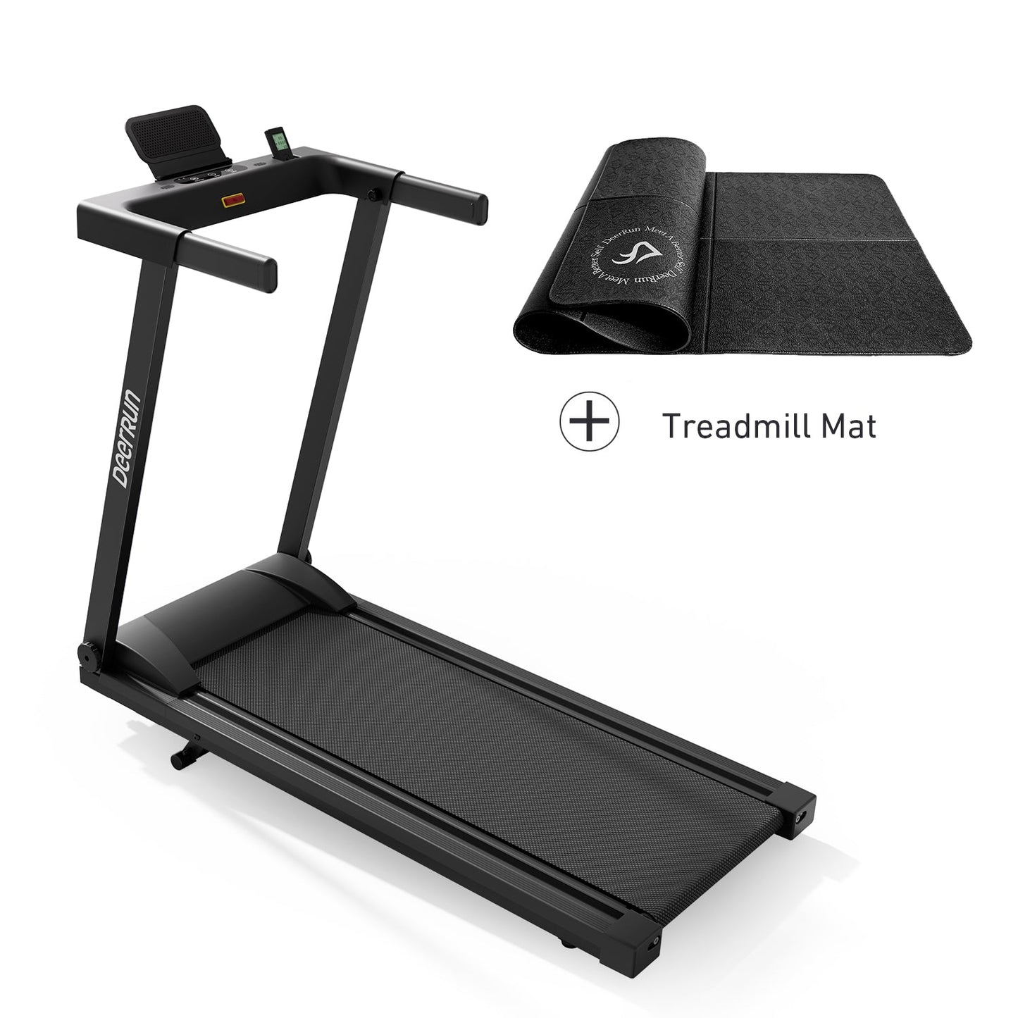 DeerRun All-New 2026 A1 Pro Move+ Smart Foldable Treadmill with 6% Incline & NFC | 350 lbs, 10 mph, Black DeerRun®