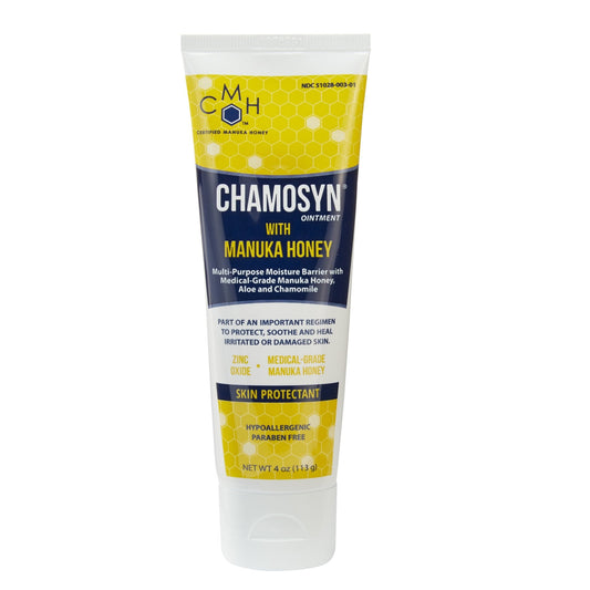 Chamosyn skin protectant ointment tube with manuka honey, 4 oz