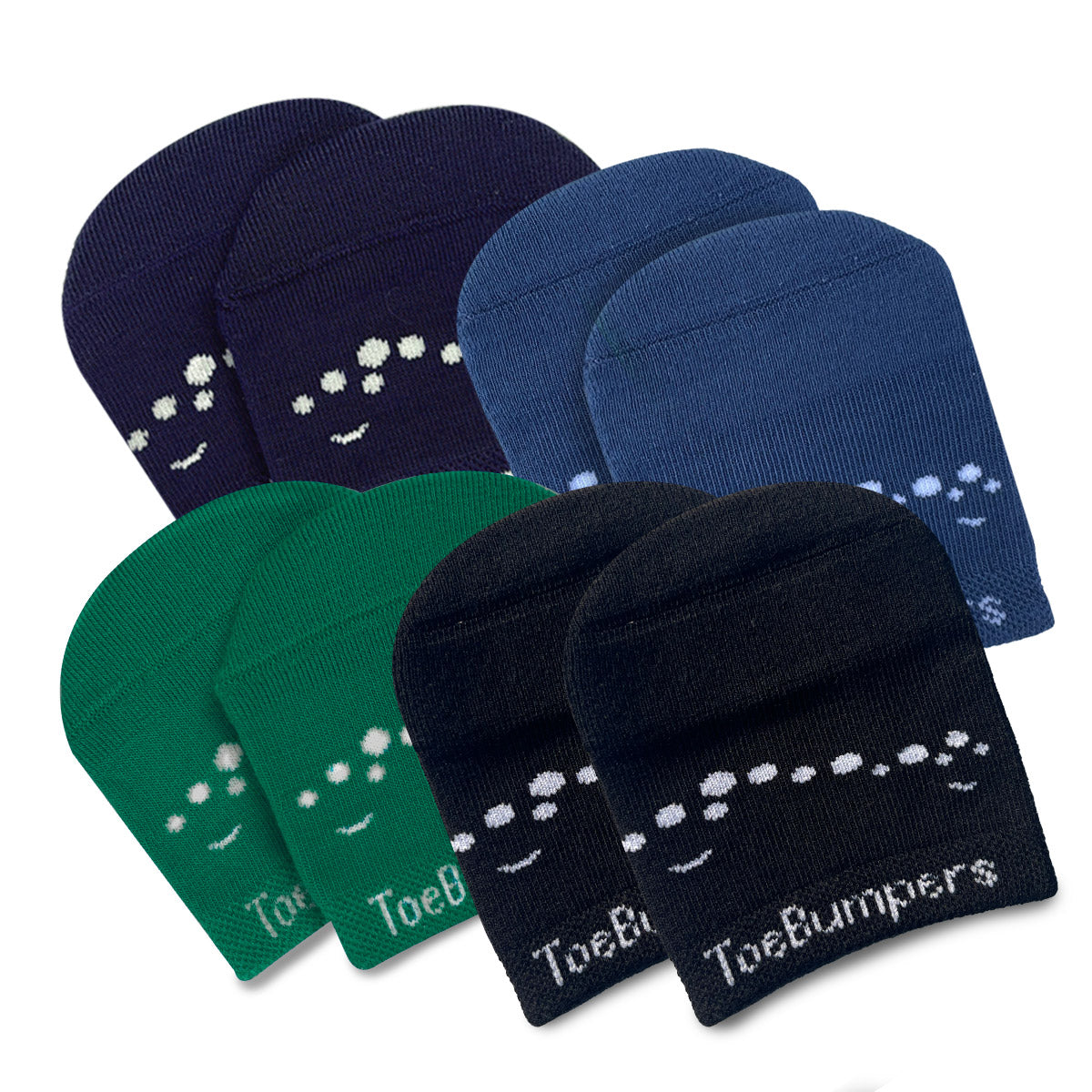 The Protector Pack - Men's Running Toe-Cushioning Sock (4-Pack) Toe Bumpers