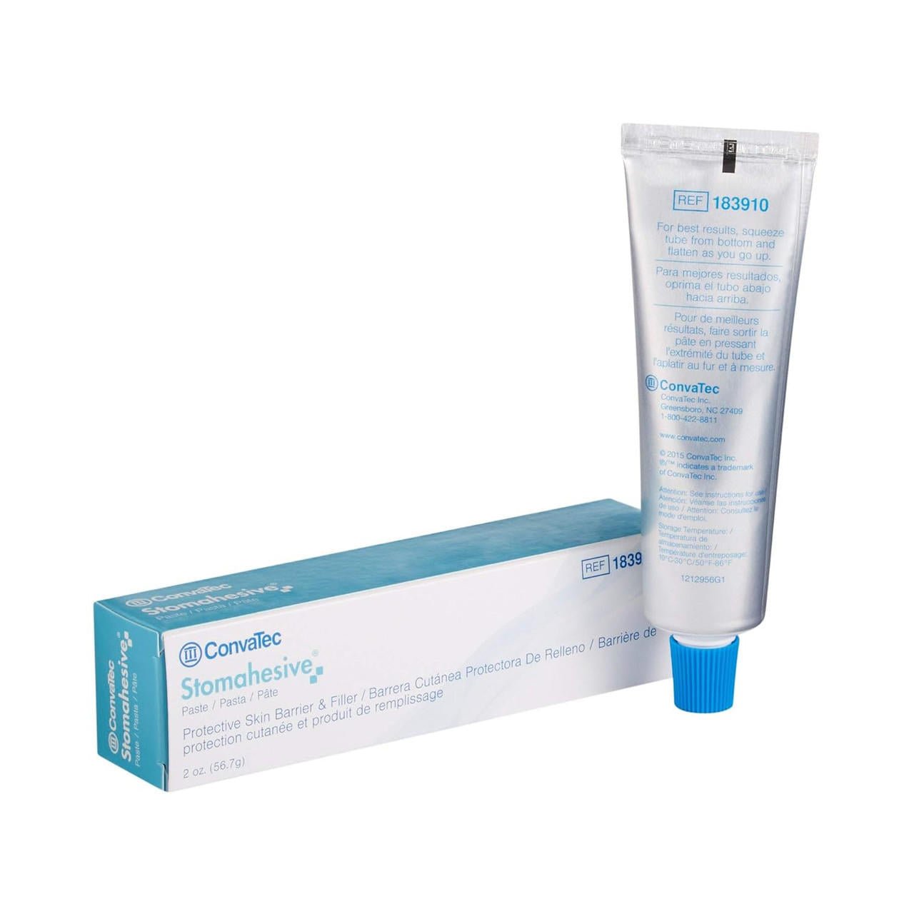 Stomahesive protective skin barrier paste tube, 2 oz, with blue cap