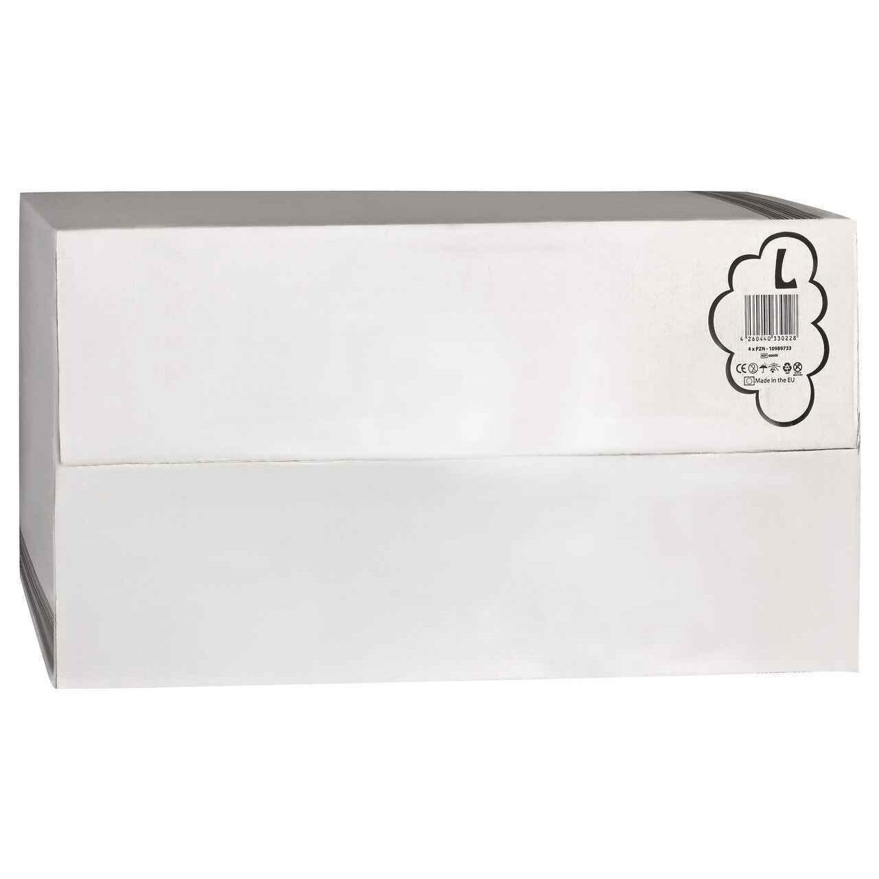Box with large size label (L) for adult diapers