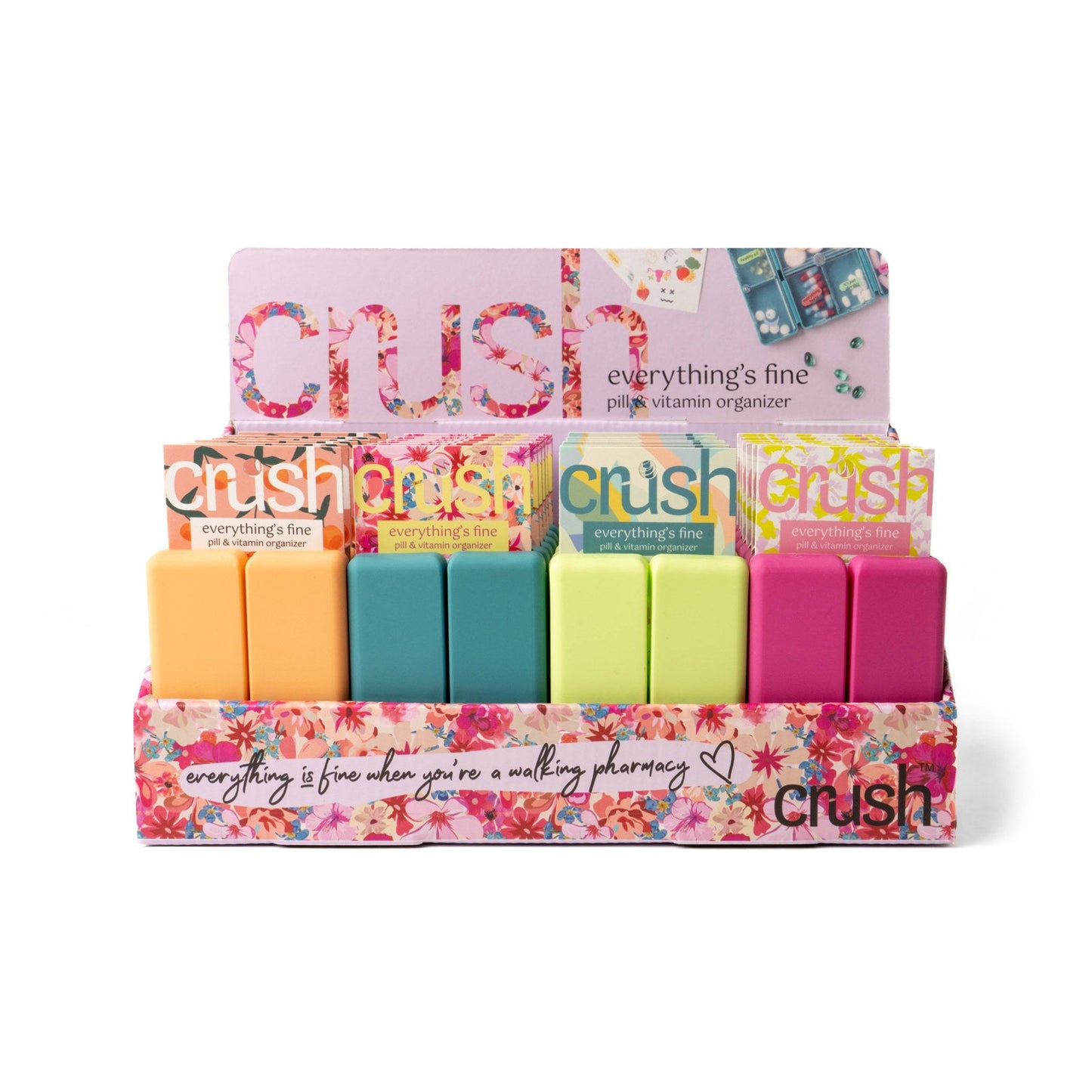 Crush™ Everything’s Fine Pill & Vitamin Case