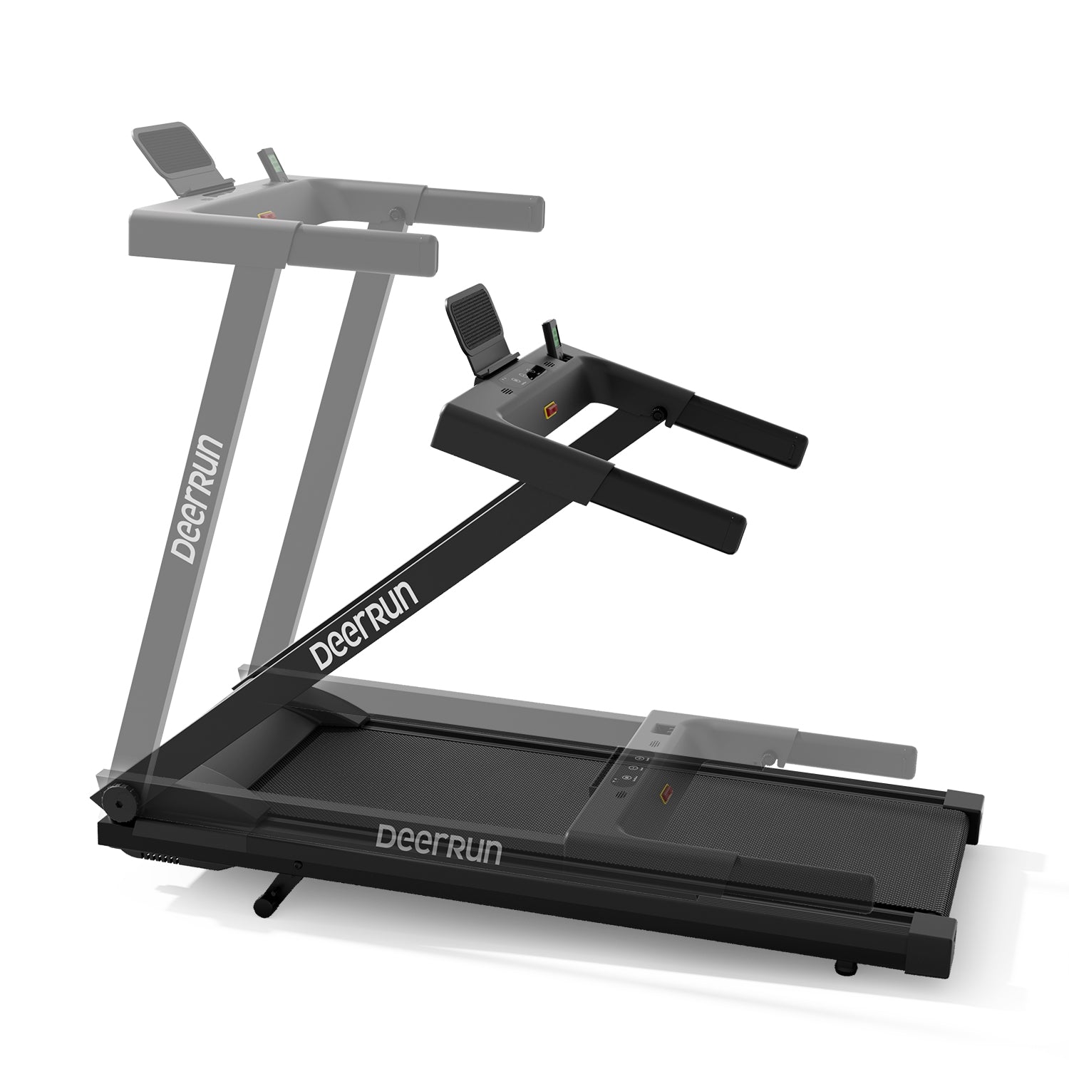 DeerRun All-New 2026 A1 Pro Move+ Smart Foldable Treadmill with 6% Incline & NFC | 350 lbs, 10 mph, Black DeerRun®