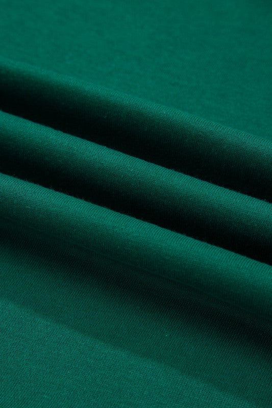 Green knit fabric texture detail