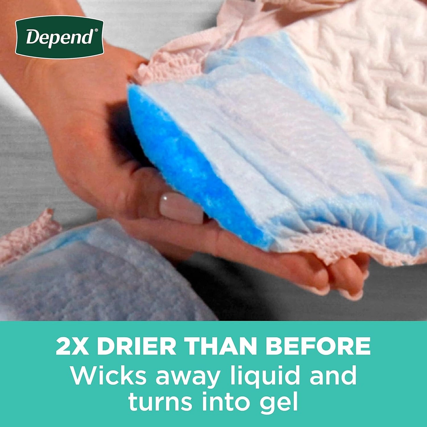 Protective underwear with absorbent gel core; holds liquid inside for drying and wicking