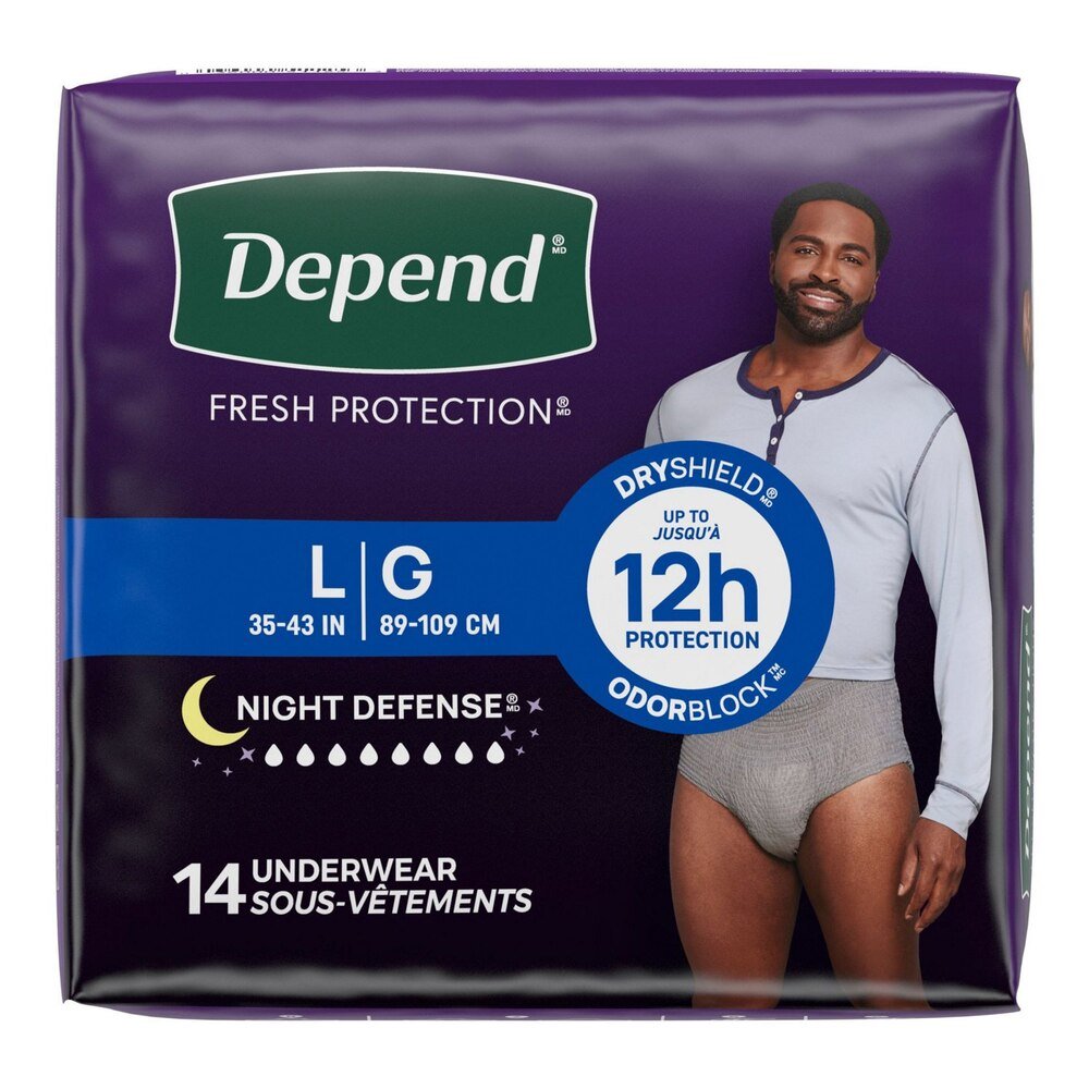 Night Defense underwear box, LG size, up to 12h protection, odorblock, 14 count