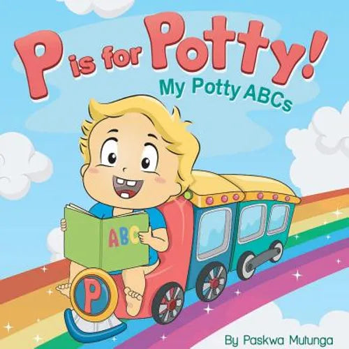 Children's potty ABCs paperback book cover: 'P is for Potty!' and toy truck
