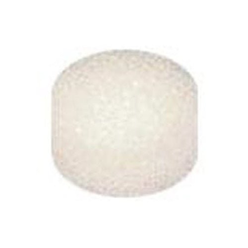 Round replacement nebulizer compressor filter pad, off-white foam disc
