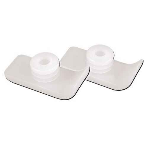 Drive walker ski glides: two light gray pads with white wheel-like sliders