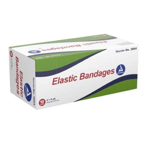 Elastic bandage box, non-sterile roll, 4 in x 5 yd