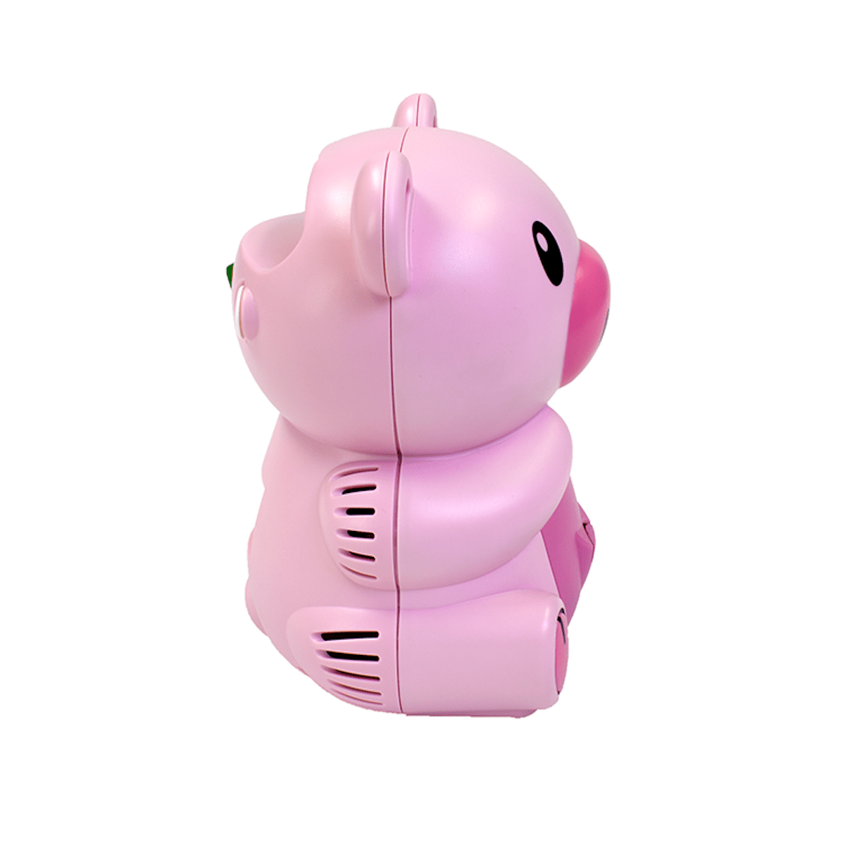 Pink piggy pediatric compressor nebulizer rear view