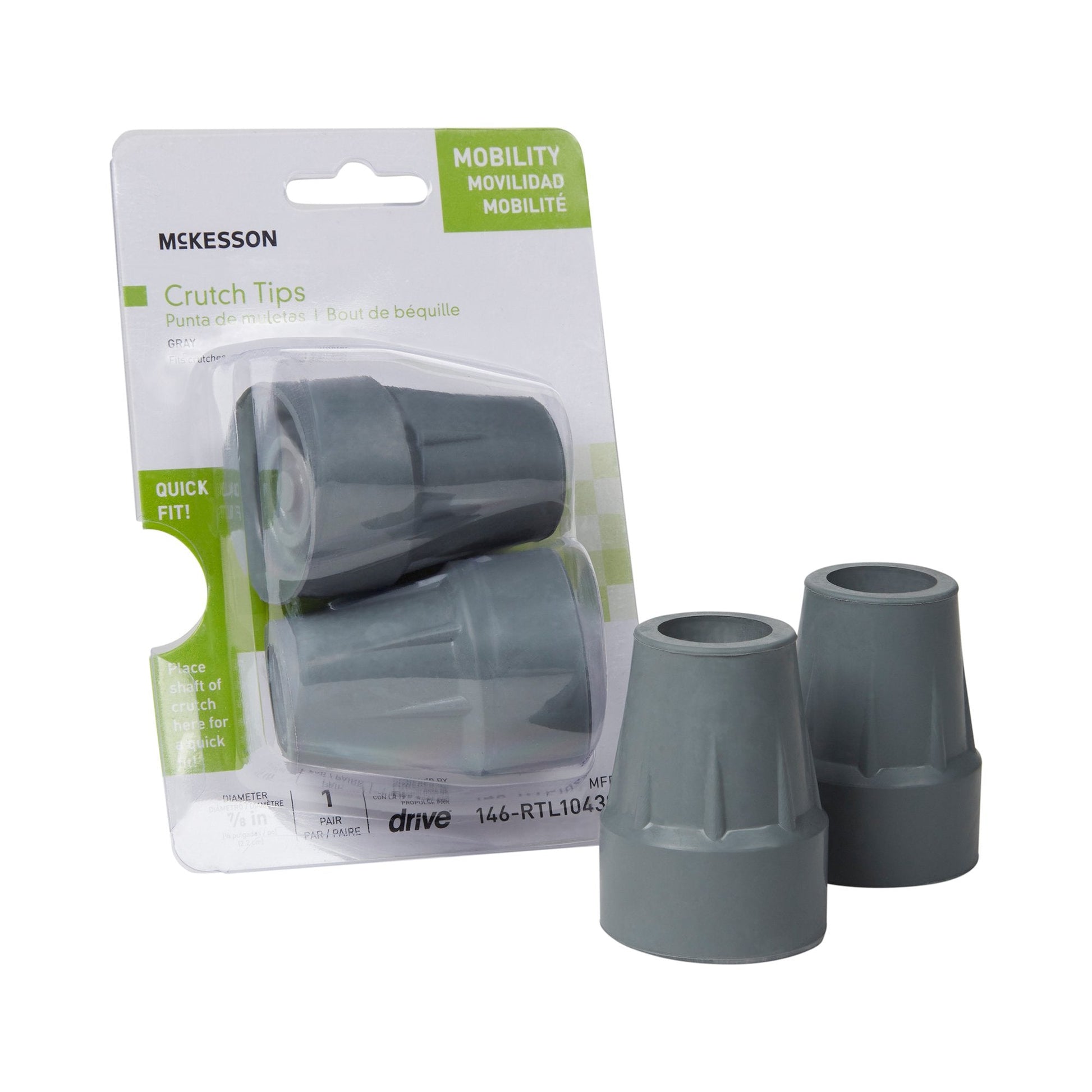 McKesson Crutch Tips 146-RTL10439B Medsitis
