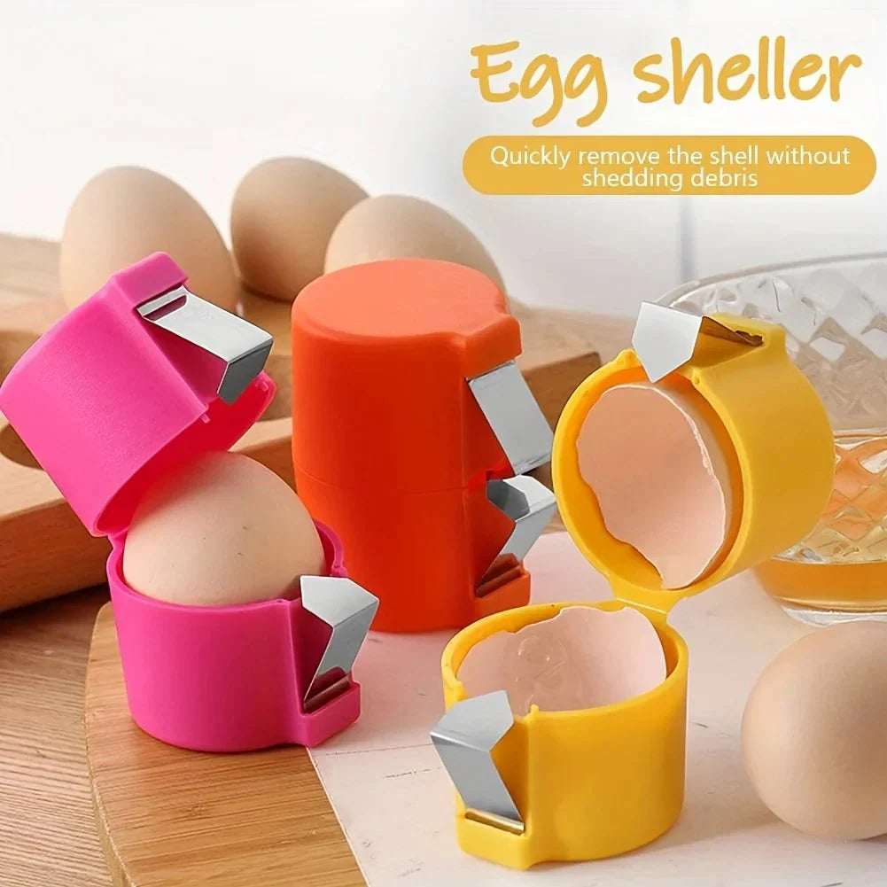 3 Pieces Egg Shell Easy Opener Set