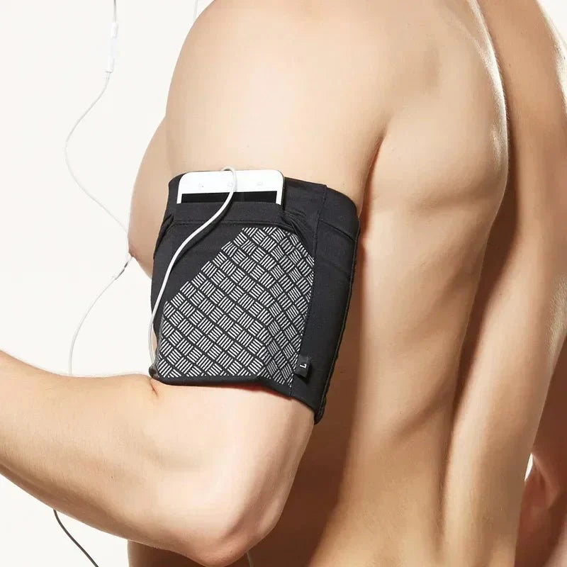 Elastic Running Arm Bag – Anti-Slip with Earphone Hole and Key Pocket