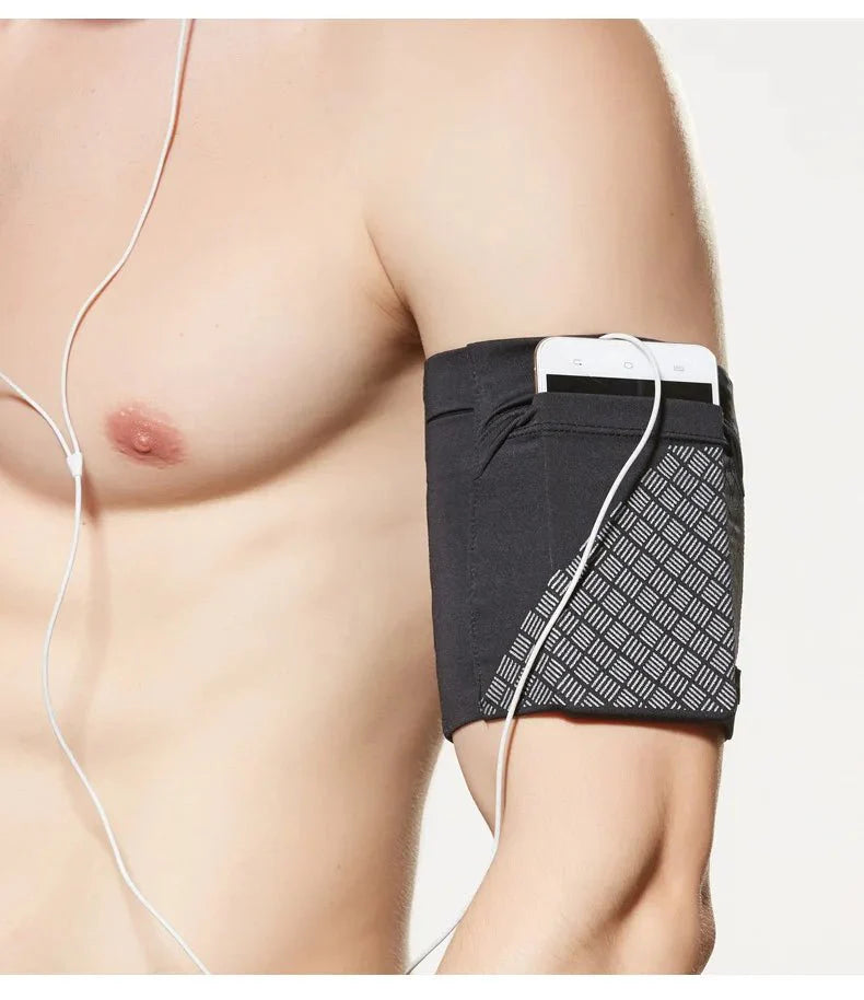 Elastic Running Arm Bag – Anti-Slip with Earphone Hole and Key Pocket