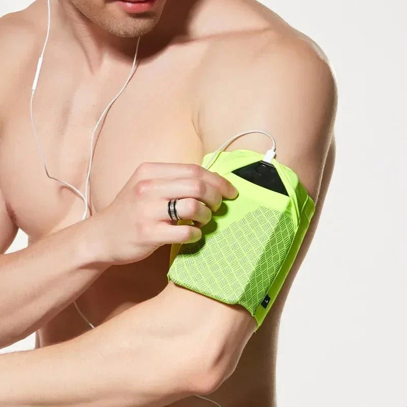 Elastic Running Arm Bag – Anti-Slip with Earphone Hole and Key Pocket