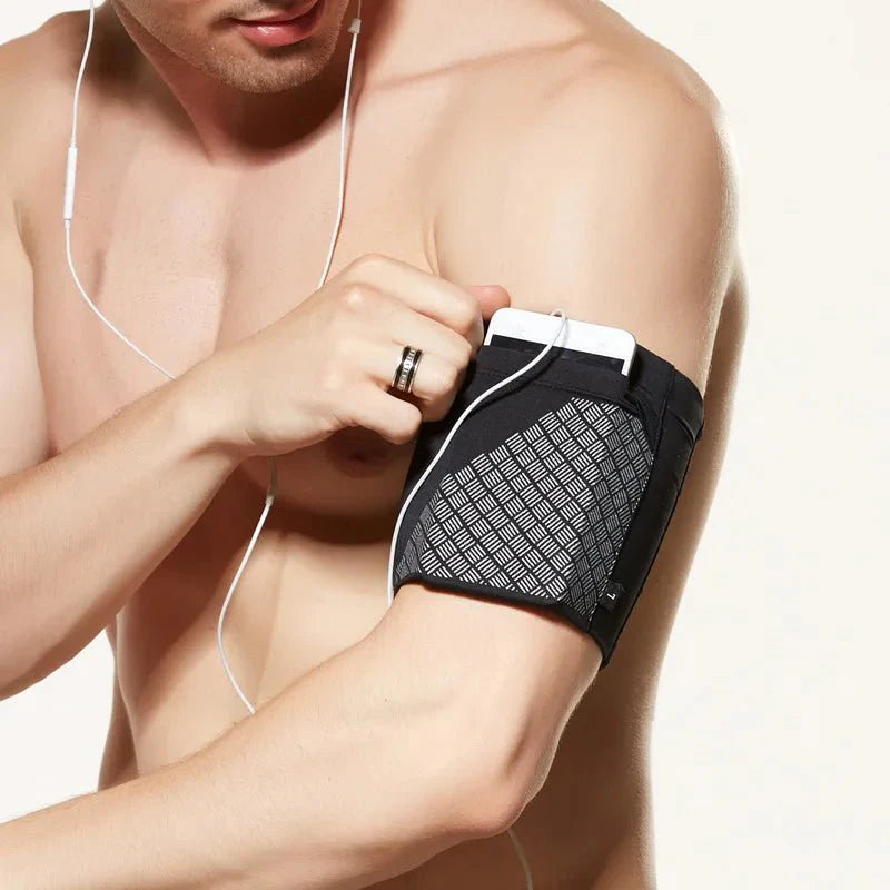 Elastic Running Arm Bag – Anti-Slip with Earphone Hole and Key Pocket