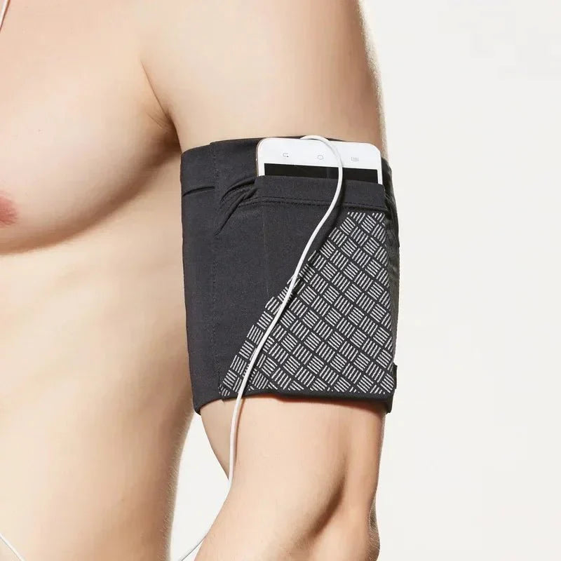 Elastic Running Arm Bag – Anti-Slip with Earphone Hole and Key Pocket