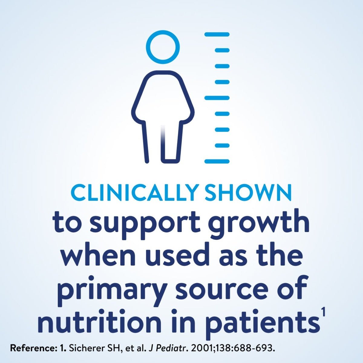 Clinically shown to support growth when used as the primary source of nutrition