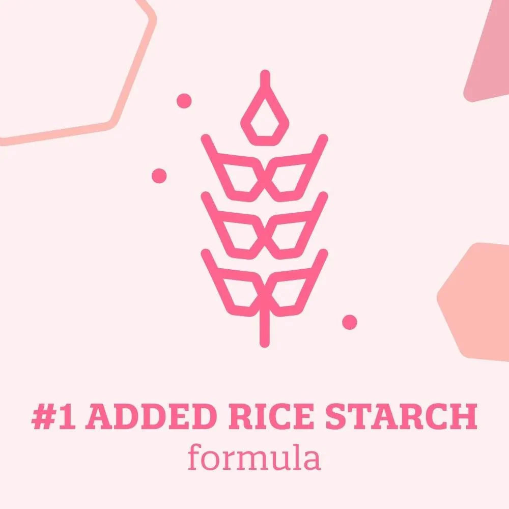 #1 added rice starch formula graphic