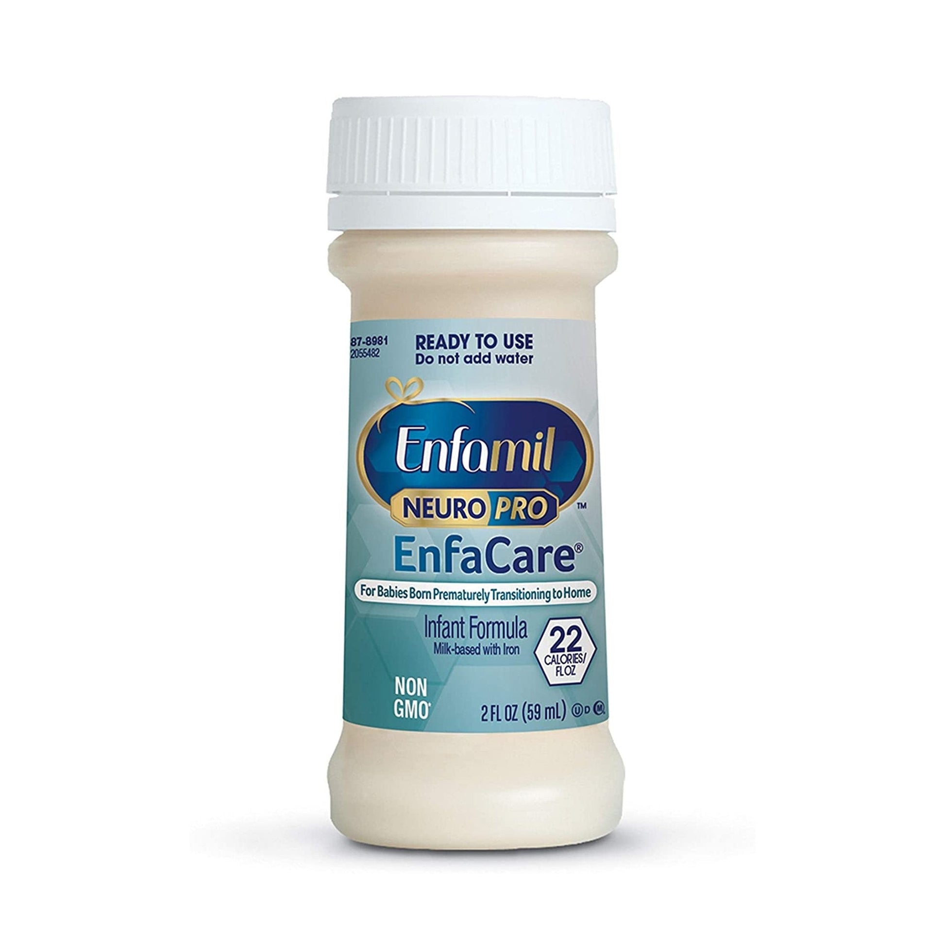Ready-to-use EnfaCare infant formula bottle, 2 fl oz, unflavored